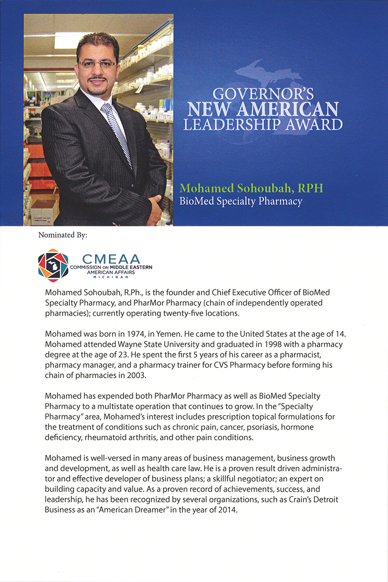 2017 Governor’s New Americans Leadership Award